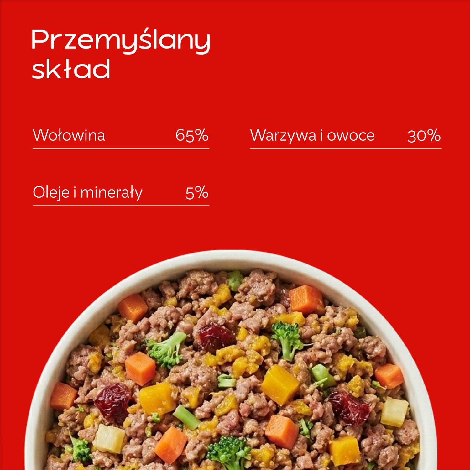 ADULT BEEF POWER - wołowina z warzywami i żurawiną